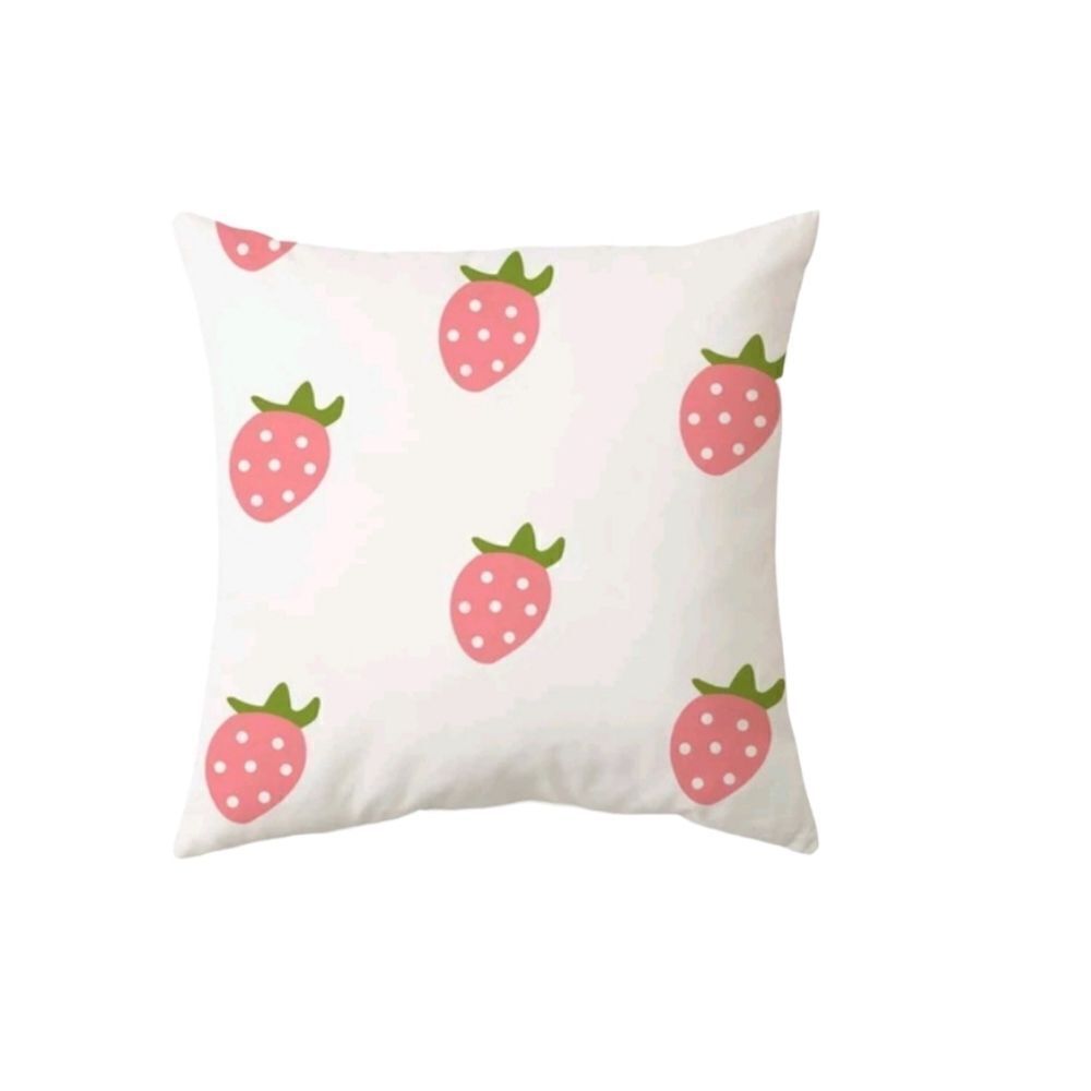 Strawberry 🍓 Print Pillow Cover